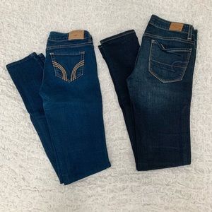 American Eagle and Hollister Denim Bundle